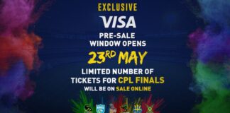 Exclusive Visa pre sale window for CPL Finals tickets opens 23 May