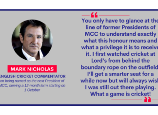 Mark Nicholas, English Cricket Commentator on May 4, 2023