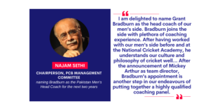 Najam Sethi, Chairperson, PCB Management Committee on May 14, 2023