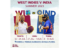 CWI announces schedule for West Indies v India International Home Series 2023