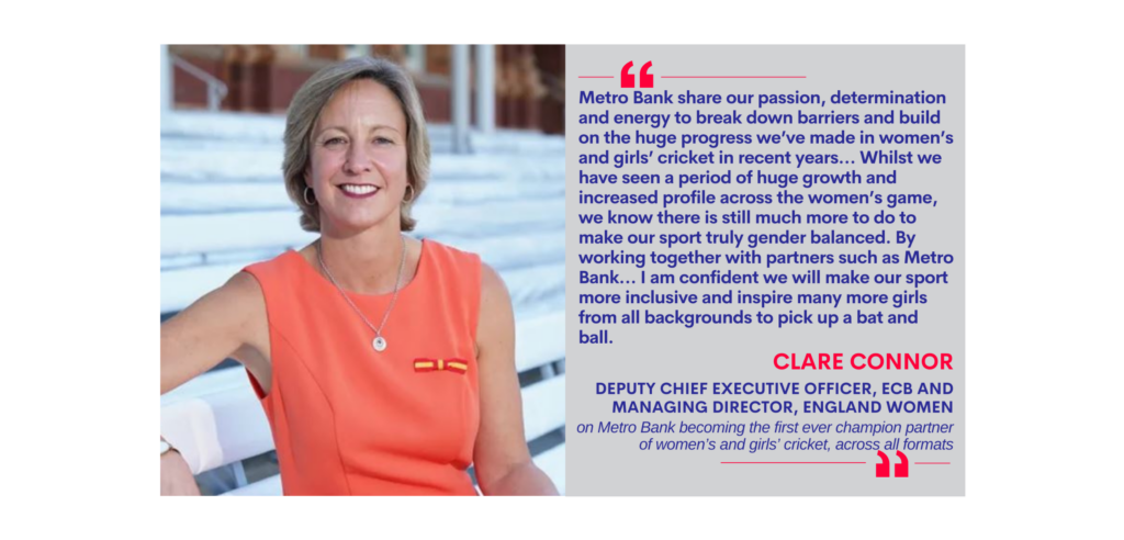 Clare Connor, Deputy Chief Executive Officer, ECB and Managing Director, England Women on June 1, 2023