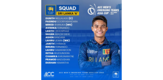 SLC: ACC Men’s Emerging Teams Asia Cup | Sri Lanka Squad