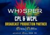 Whisper appointed host broadcaster for Caribbean Premier League Cricket
