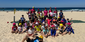 Cricket NSW: Maitlan Brown plays holiday cricket on Bondi Beach