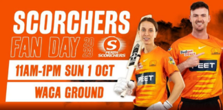 Join us at the Perth Scorchers Fan Day