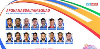 ACB name squad for Asian Games Men’s cricket competition