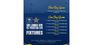 SLC: Under-19 Cricket - Sri Lanka Tour of Pakistan 2023
