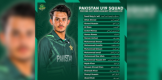 PCB: Pakistan U19 squad for One-Day series against Sri Lanka U19 announced