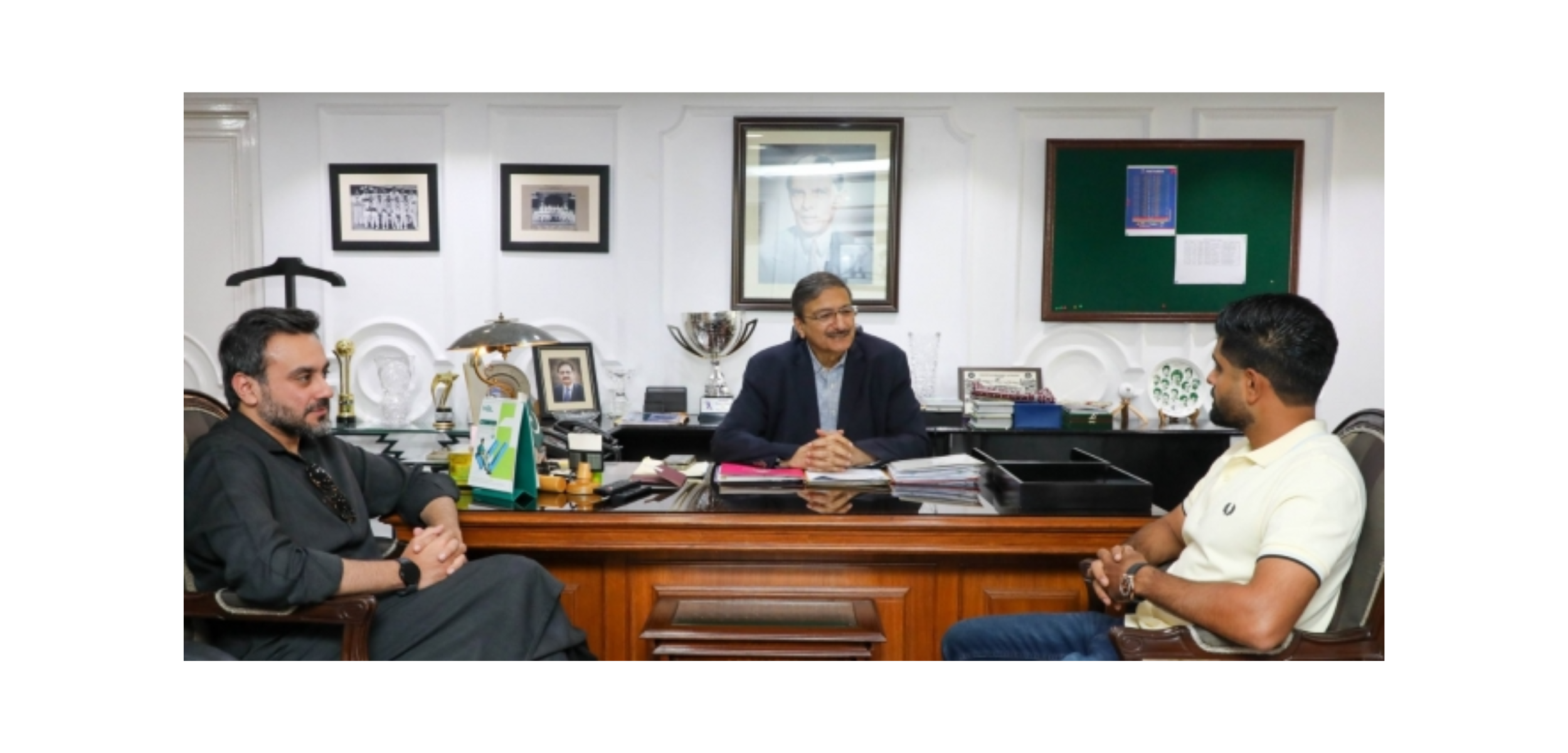 Babar Azam meets Chairman PCB Management Committee