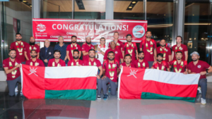 Oman’s Cricket heroes return home to a triumphal welcome