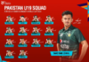 PCB: Saad Baig to lead Pakistan in ICC U19 Men's Cricket World Cup