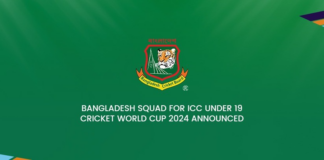 BCB: Bangladesh squad for ICC Under 19 Cricket World Cup 2024 announced