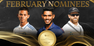 ICC reveal Player of the Month nominees for February