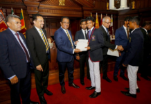 Sri Lanka Cricket distributes cricket equipment to over 100 schools