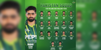 PCB: Pakistan name 18-player squad for Ireland and England