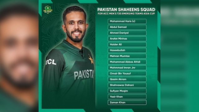 PCB: Mohammad Haris to lead Pakistan Shaheens in ACC Men's T20 Emerging Teams Asia Cup