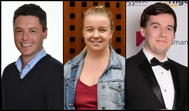 Richard Brewer, Kylie Crowley and Ben Warren