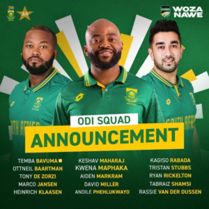 South Africa ODI Squad