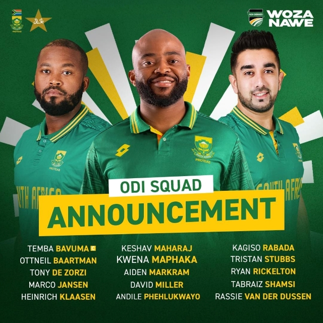 South Africa ODI Squad