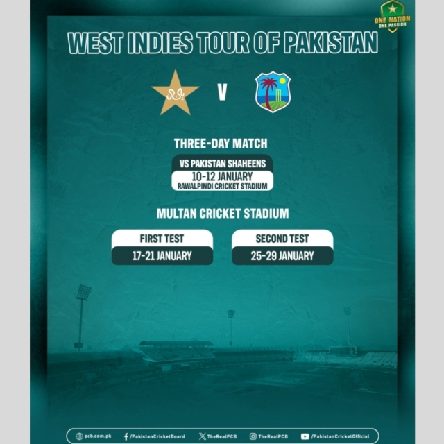 West Indies tour to Pakistan