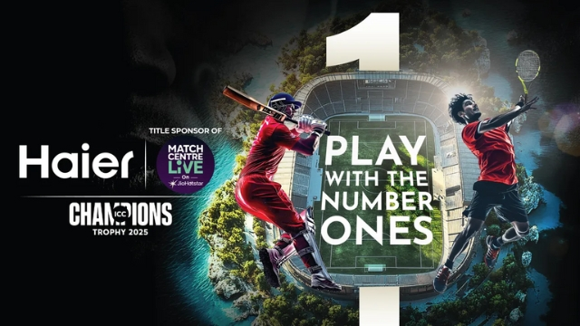 Haier India sponsors JioHotstars Match Centre Live at Champions Trophy