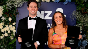Melie Kerr and Matt Henry