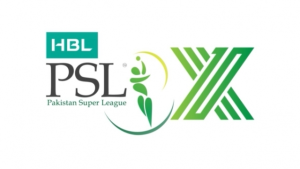 Official logo of HBL Pakistan Super League (PSL) 10 for the 2025 season, featuring the tournament’s branding and design elements.
