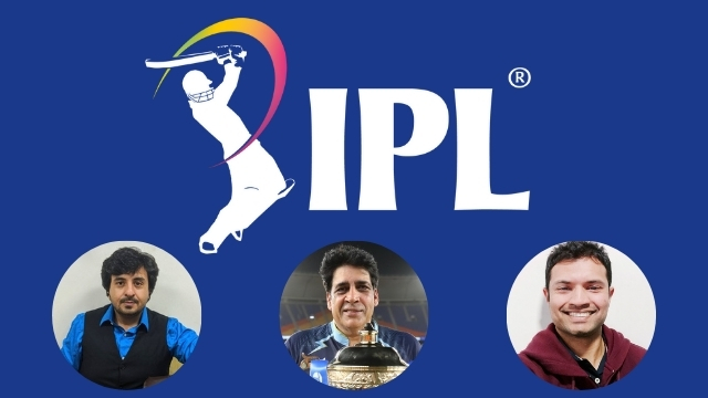 IPL logo with photos of Arvinder Singh, Yasin Hamidani, and Darrell Fernandes, highlighting key figures involved in the Indian Premier League.