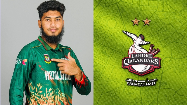 rishad-hossain-bangladesh-cricketer-lahore-qalandars-logo
