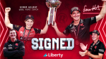 Simon Helmot officially signed as Melbourne Renegades WBBL head coach, celebrating with team trophy and fans.