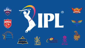 IPL 2025 official logo with logos of all participating cricket teams including Delhi Capitals, Punjab Kings, Chennai Super Kings, Gujarat Titans, Royal Challengers Bangalore, Mumbai Indians, Rajasthan Royals, Sunrisers Hyderabad, Lucknow Super Giants, and Kolkata Knight Riders.