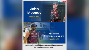 John Mooney and Nirmalan Thanabalasingam appointed as fielding coach and physiotherapist for Afghanistan cricket team