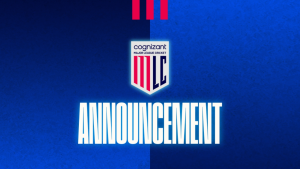 Major League Cricket (MLC) logo on a blue background with the word "Announcement" displayed prominently below.