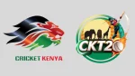 Logos of Cricket Kenya and the CKT20 League featuring an African wildlife theme and cricket imagery, highlighting the 2025 tournament branding.