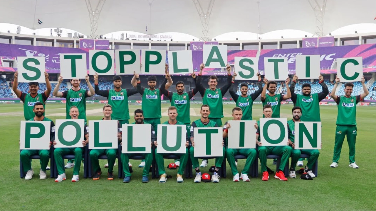 Desert Vipers cricket team raises awareness about microplastic pollution in collaboration with Cleaner Seas Group at Dubai International Stadium
