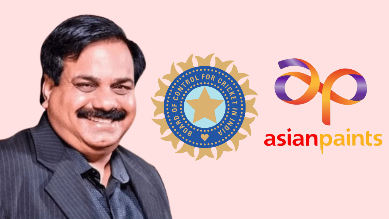 Amit Singh alongside BCCI and Asian Paints logos, representing collaboration or partnership in Indian cricket for 2025.