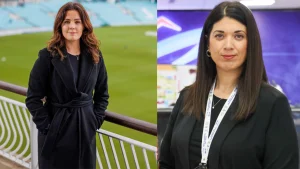 Emma Calvert and Sadia Sheikh, directors at Cricket Scotland, pictured in 2025