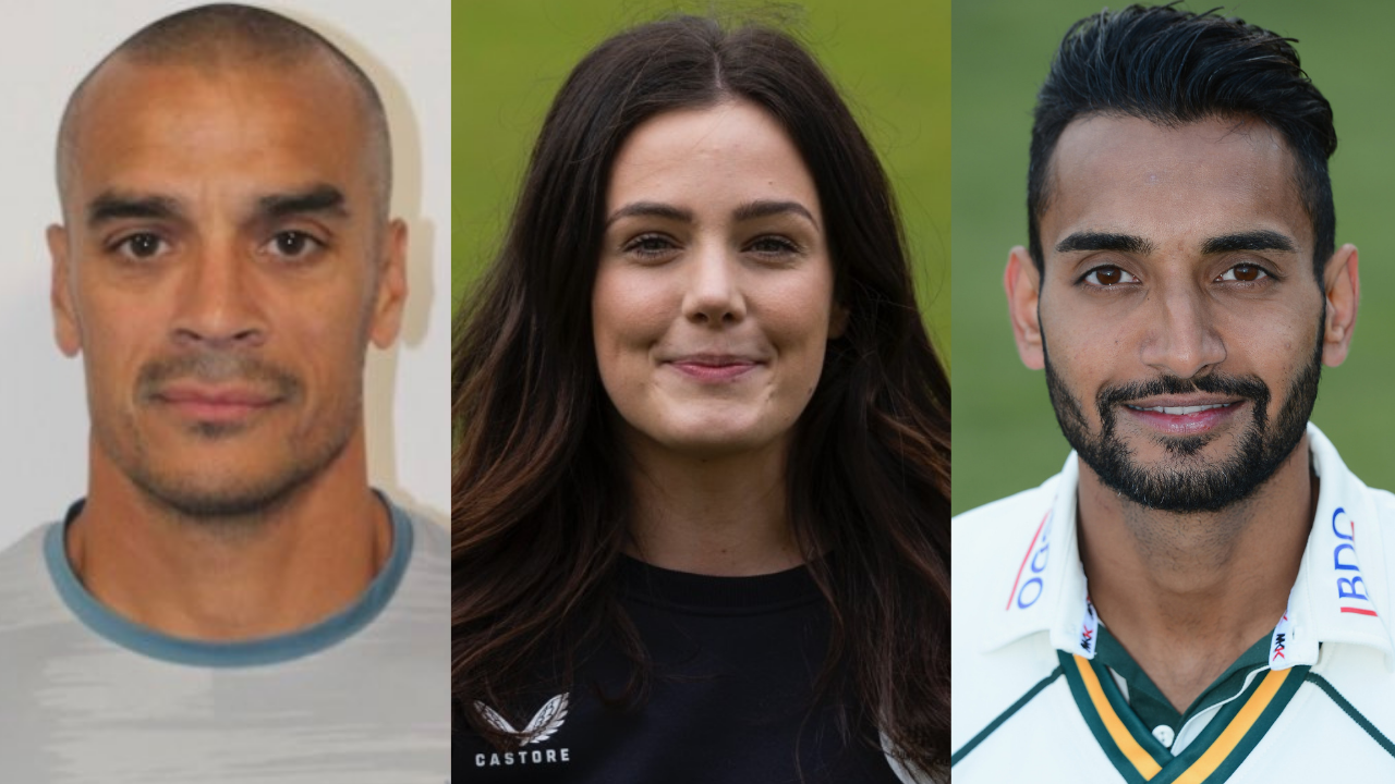 Portraits of Robert Ahmun, Emma Calvert, and Ajmal Shahzad side by side, each facing the camera.