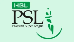 HBL PSL Pakistan Super League official logo on a light green background.