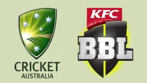 Cricket Australia and KFC Big Bash League BBL logos displayed side by side