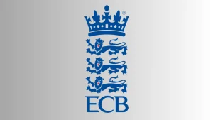 England and Wales Cricket Board (ECB) official logo featuring three lions crest and crown emblem.