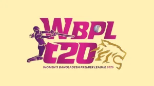WBPL T20 Women’s Bangladesh Premier League 2026 logo featuring a female cricketer silhouette and tiger graphic.