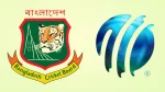 Bangladesh Cricket Board BCB logo with tiger emblem alongside ICC logo representing international cricket governance and affiliation
