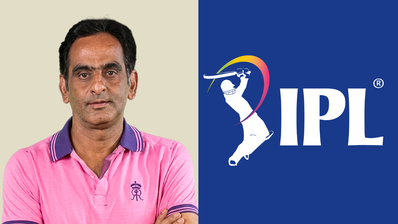Romi Bhinder portrait alongside IPL logo representing Indian Premier League cricket branding
