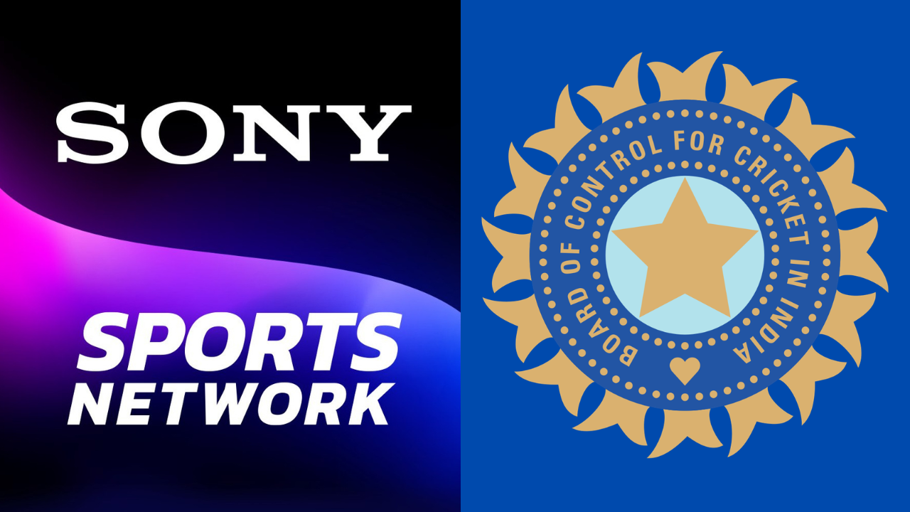 Sony Sports Network and BCCI logos representing India cricket broadcasting partnership