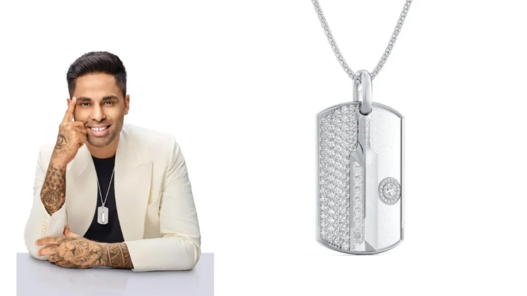 Suryakumar Yadav featured alongside a diamond pendant as De Beers honors the Indian cricketer with a luxury jewelry collaboration.