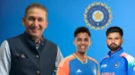 Ajit Agarkar, Suryakumar Yadav and Shreyas Iyer featured alongside the BCCI logo in a graphic related to India team selection and cricket administration.