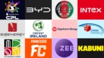 Logos of major cricket sponsors, broadcasters, cricket boards and leagues including CPL, BYD, Afghanistan Cricket Board, Cricket Ireland, Zimbabwe Cricket, FanCode and Zee