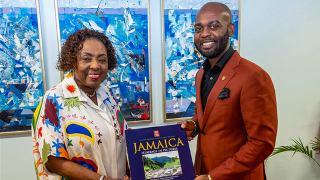 Dr. Kishore Shallow meets with Jamaica’s Minister of Culture, Gender, Entertainment and Sport, Olivia 'Babsy' Grange, during an official engagement in Jamaica.