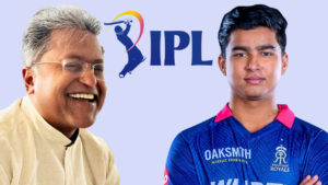 Lalit Modi and Rajasthan Royals youngster Vaibhav Sooryavanshi featured alongside the IPL logo in a graphic related to the young cricketer’s rise and impact in the Indian Premier League.